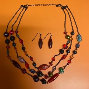 Beautiful Necklace and Earrings Set